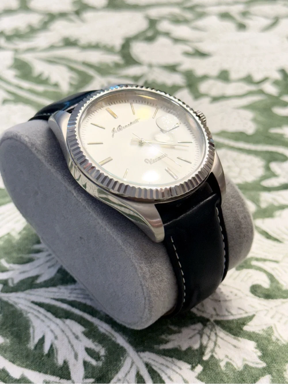 J. Bruneau Vecana White Dial Men’s Dress Watch